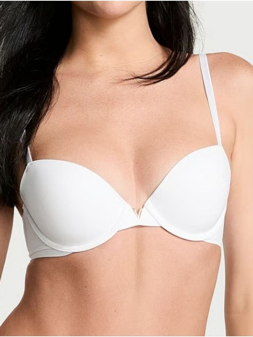 VS Love Cloud Smooth Lightly Lined Plunge Demi Bra Sz 32C NWT